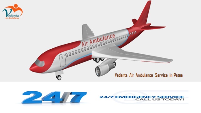 Vedanta Air Ambulance from Patna to Delhi at a Low-Cost