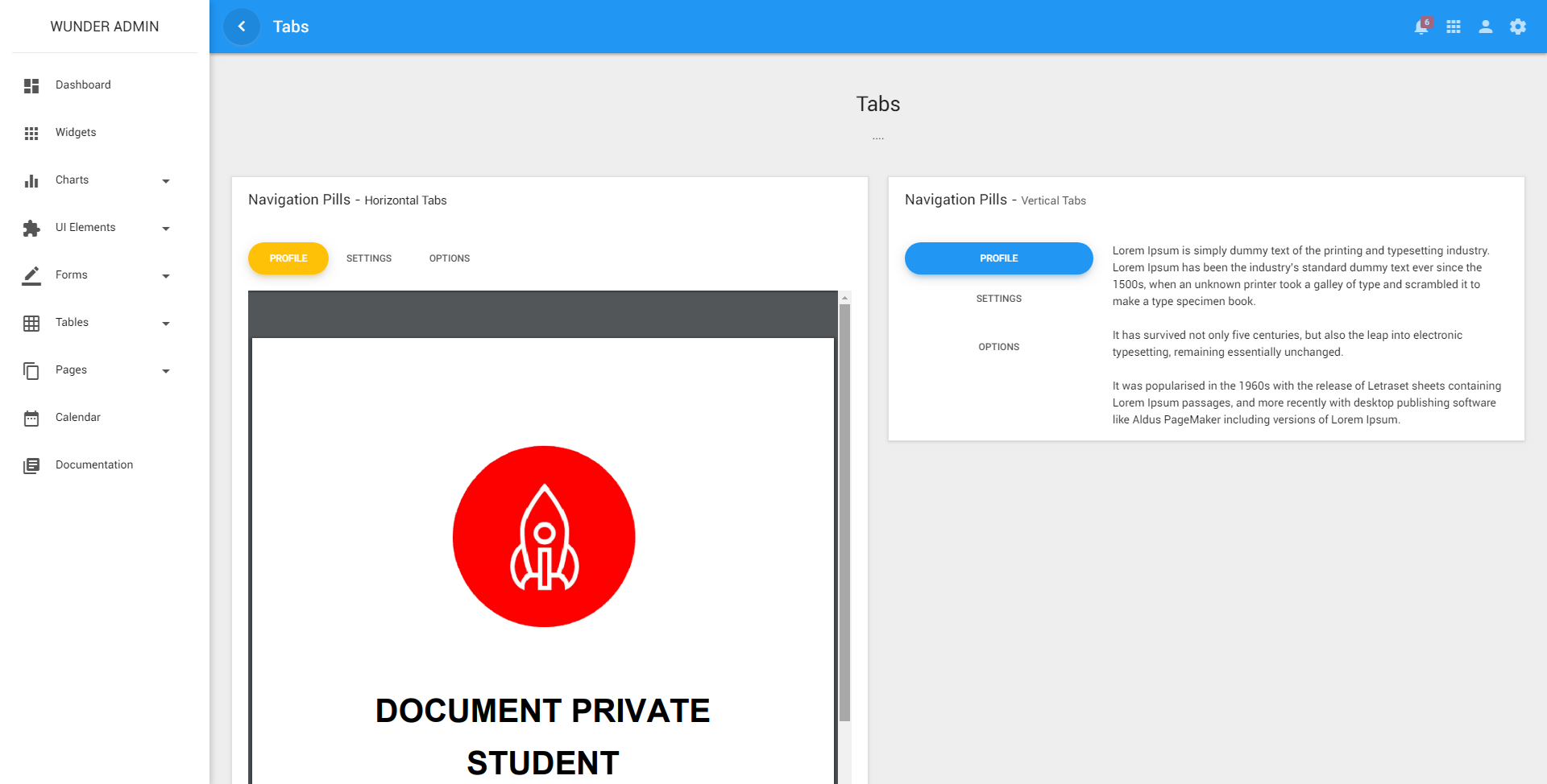 UI Tabs
