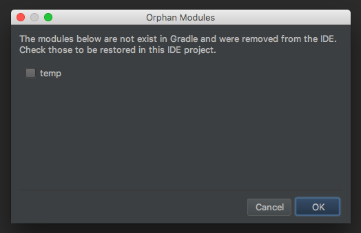 modules are not exist