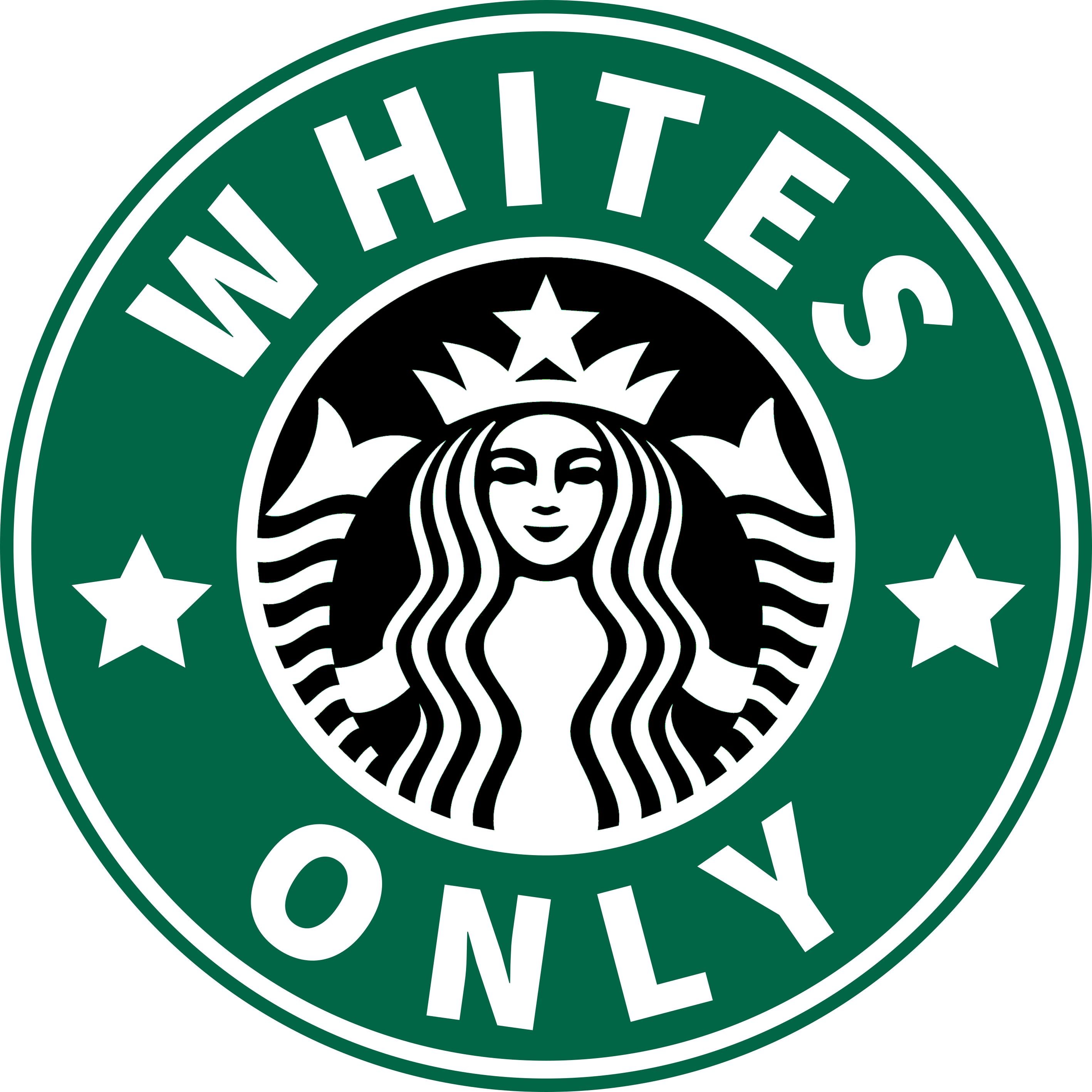 Starbucks Whites Only