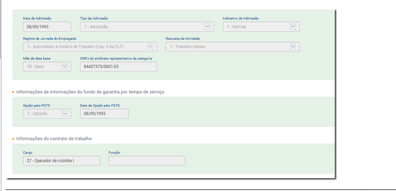 Cargos eSocial