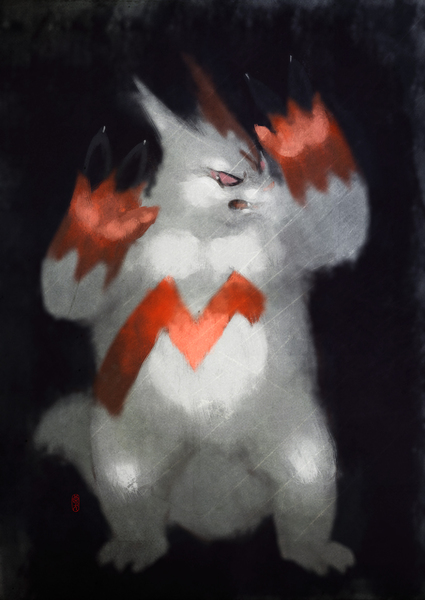 pokemon against glass