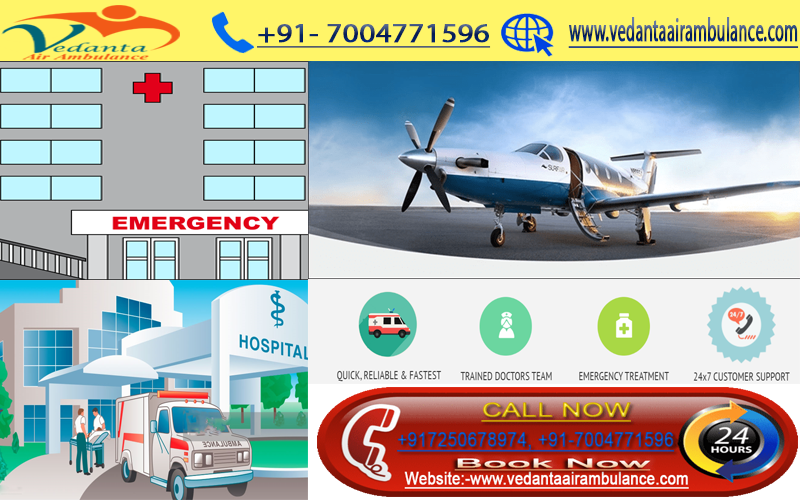 Vedanta Air Ambulance from Delhi is best for Emergency
