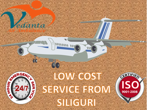 Get Best Vedanta Air Ambulance from Siliguri with Medical Team