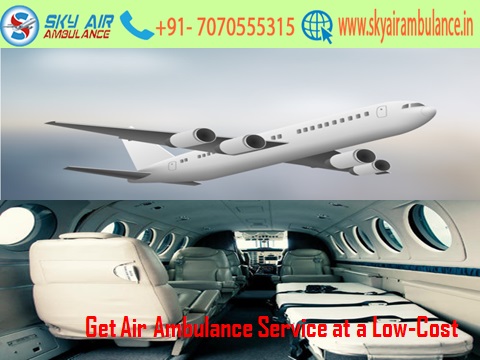 Sky Air Ambulance from Kolkata to Delhi with Modern Medical facility