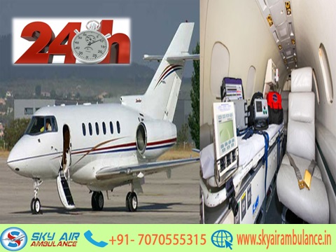 Get Sky Air Ambulance with all Modern Medical Equipment from  Raipur to Delhi