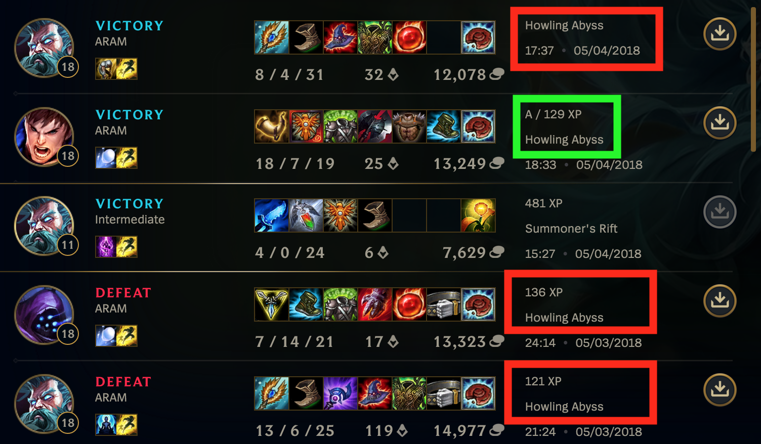 ARAM Grade Not Showing