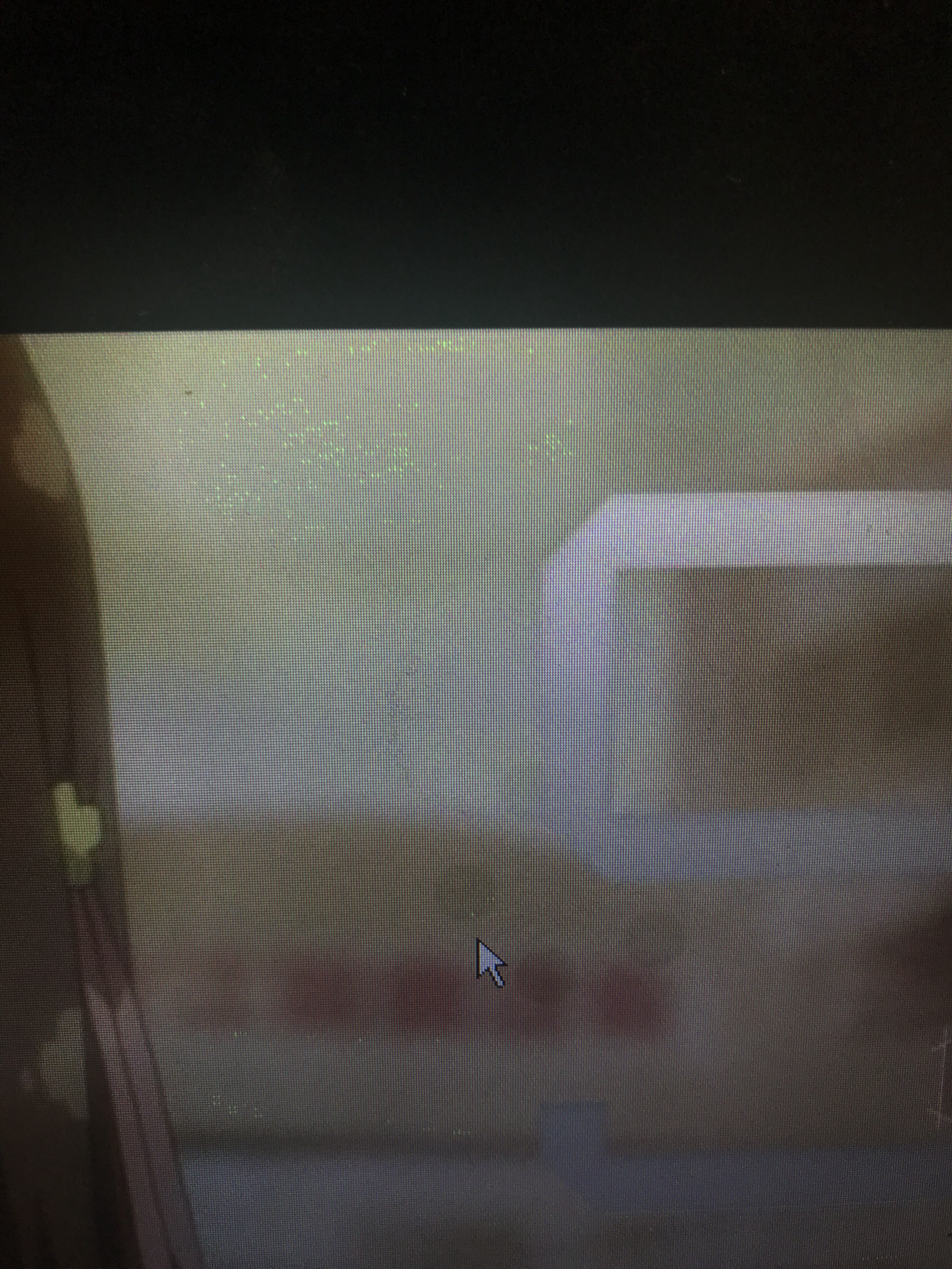 Weird green specks