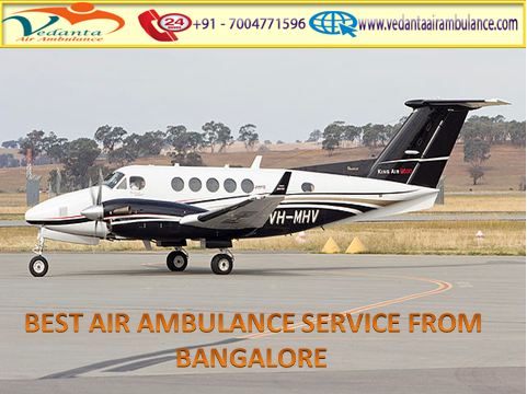 Vedanta Air Ambulance from Bangalore to Delhi is at minimal Price