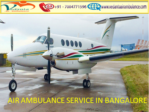 Vedanta Air Ambulance from Bangalore to Delhi is pocket Size