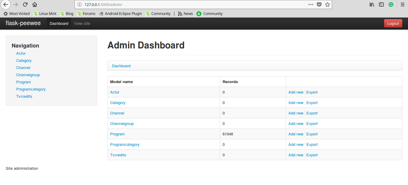 CINEMA-Admin Panel