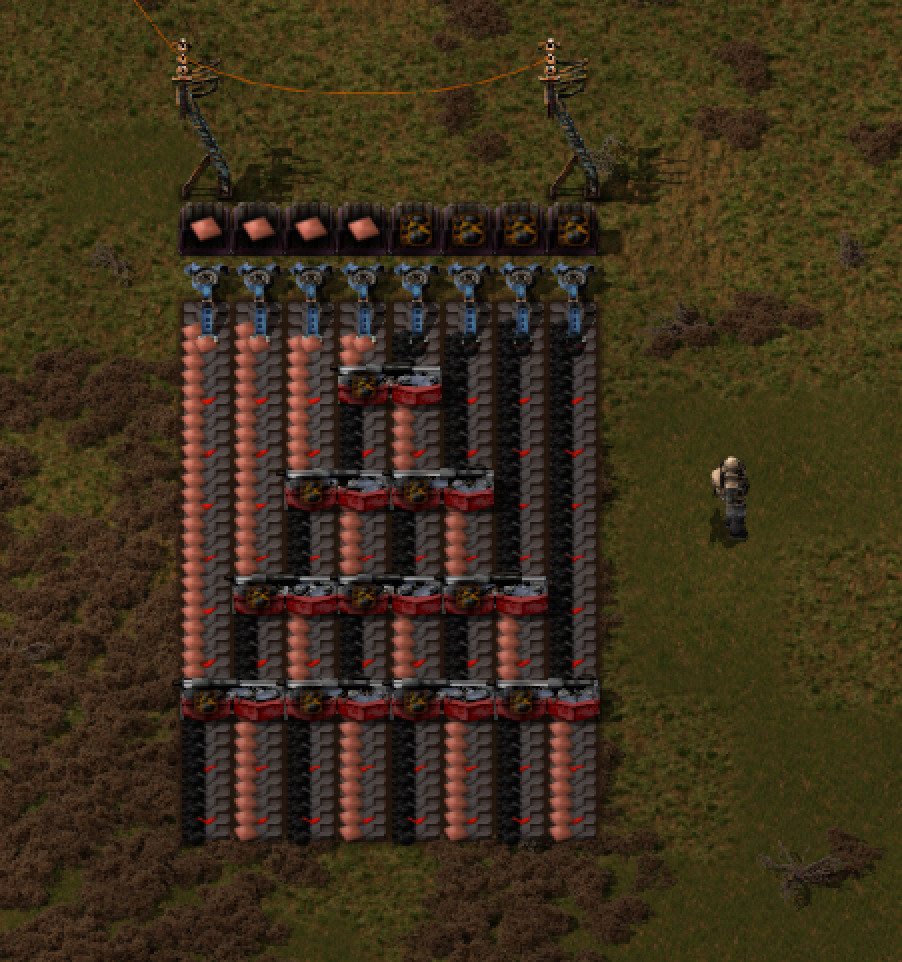 Interleaving belts