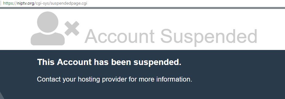 account suspended