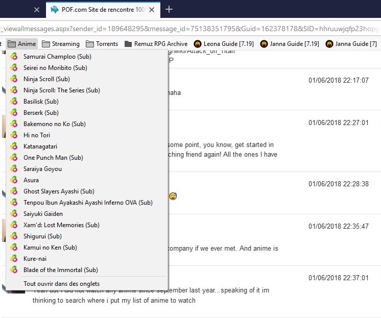 anime bookmarks