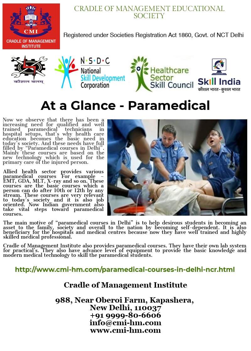 Paramedical Courses in Delhi NCR