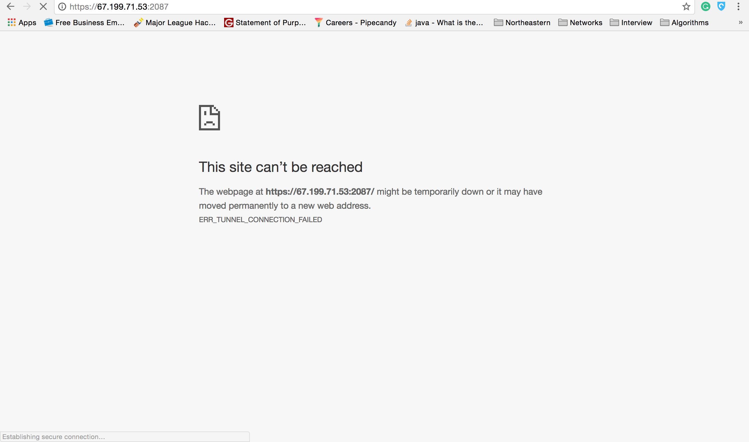 Server Error