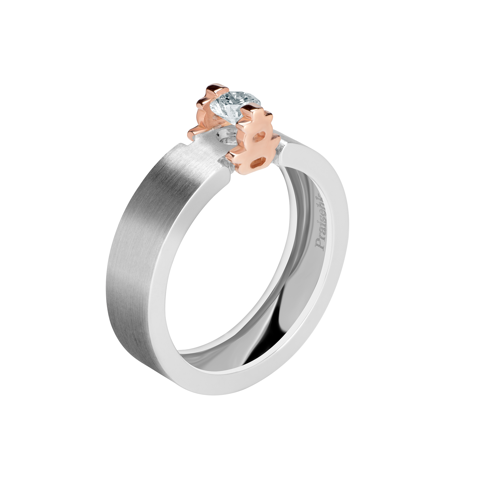 18k white gold wedding ring