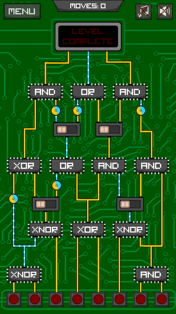 Circuit Scramble v2.07, Endless Mode, Impossible Puzzle