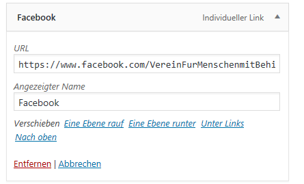 Wordpress Individual Link