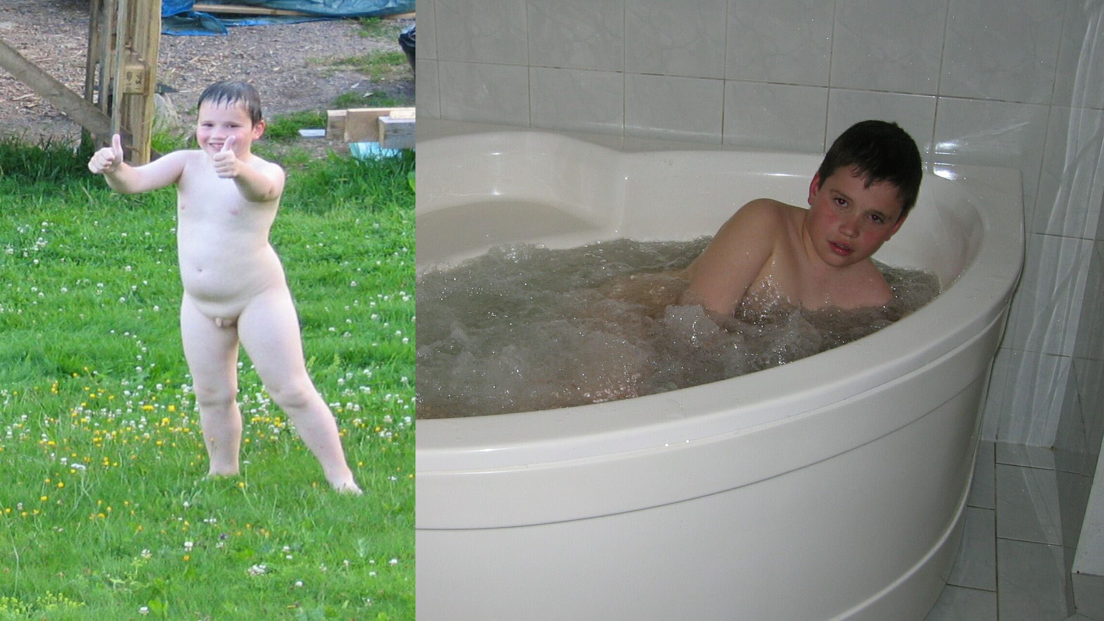 my little boy naked