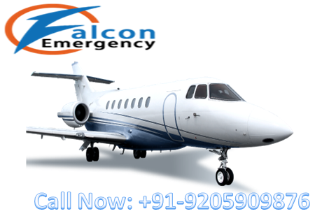 Falcon Emergency Air Ambulance Services in Kolkata with Medical Facilities