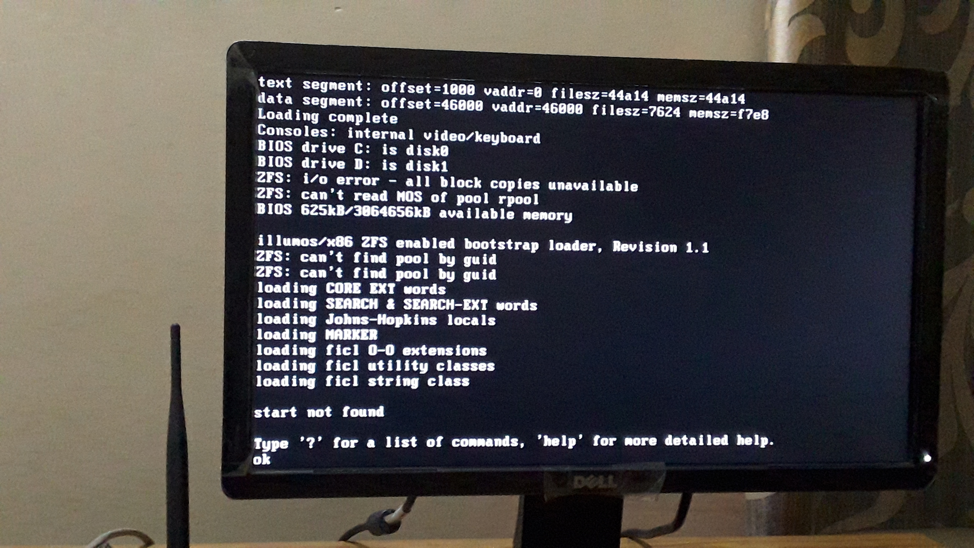 illumos BSD Loader issue
