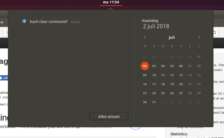 gnome message tray ( how to clear it ? )