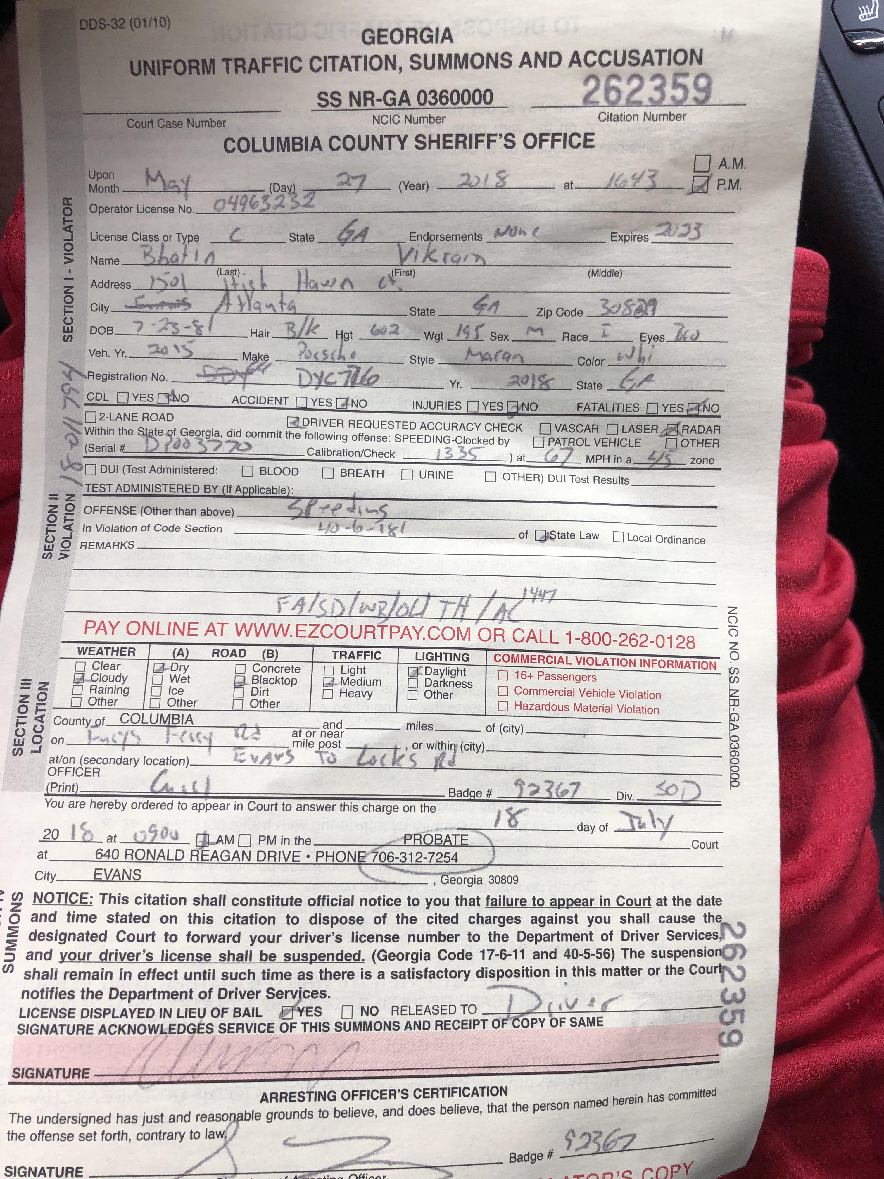 Evans Ticket