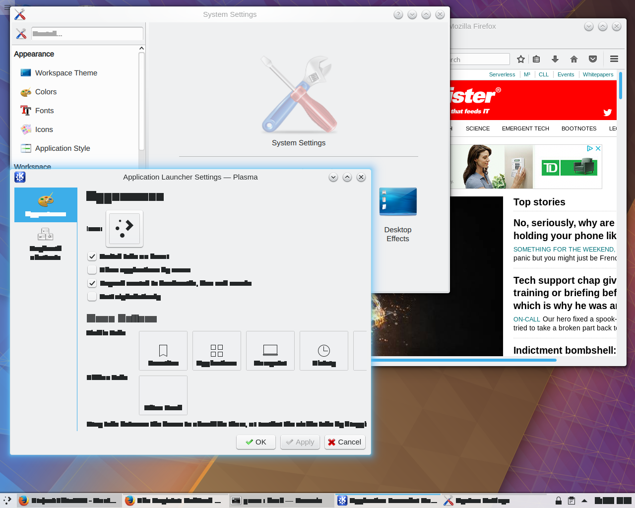 kde plasma5 font problem