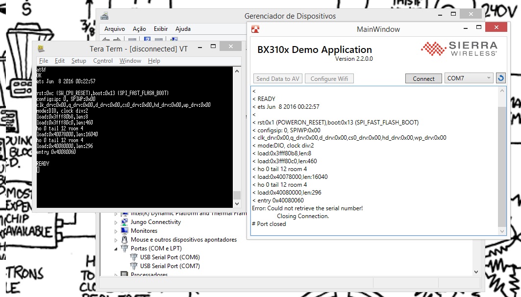 BX310x AV Board Sensor Demo fail