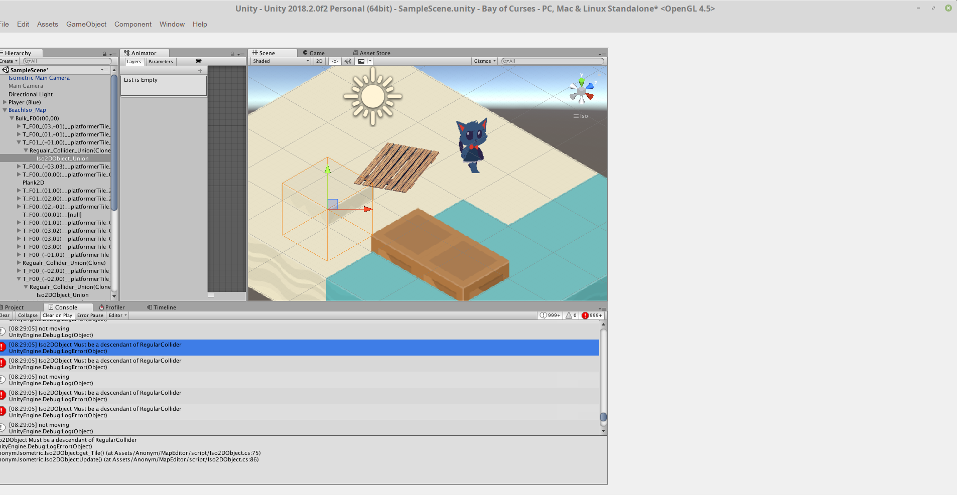 Unity Linux glitch UI