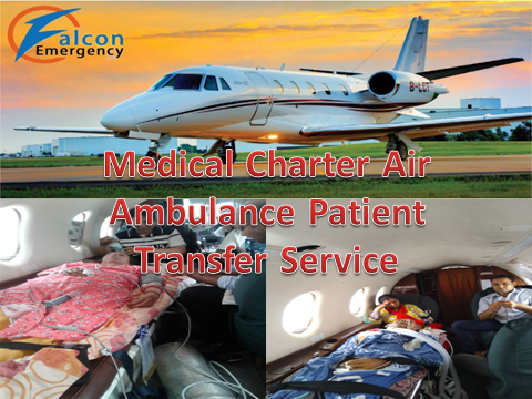 Falcon Emergency Medical Air Ambulance Services in Delhi at 24/7 Hours Available