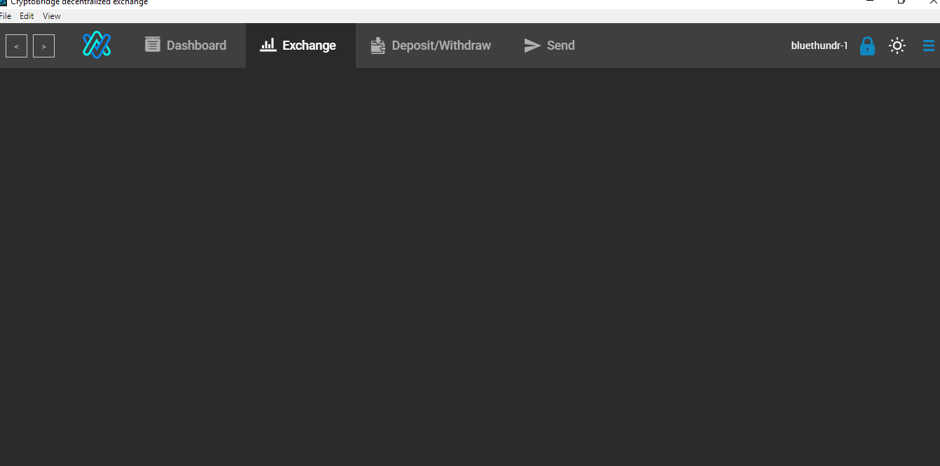 Crypto Bridge Blank Exchange