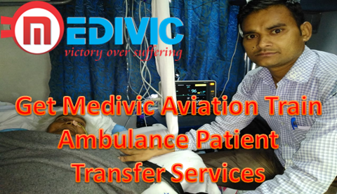 Emergency Train Ambulance Service in Varanasi with ICU Facility