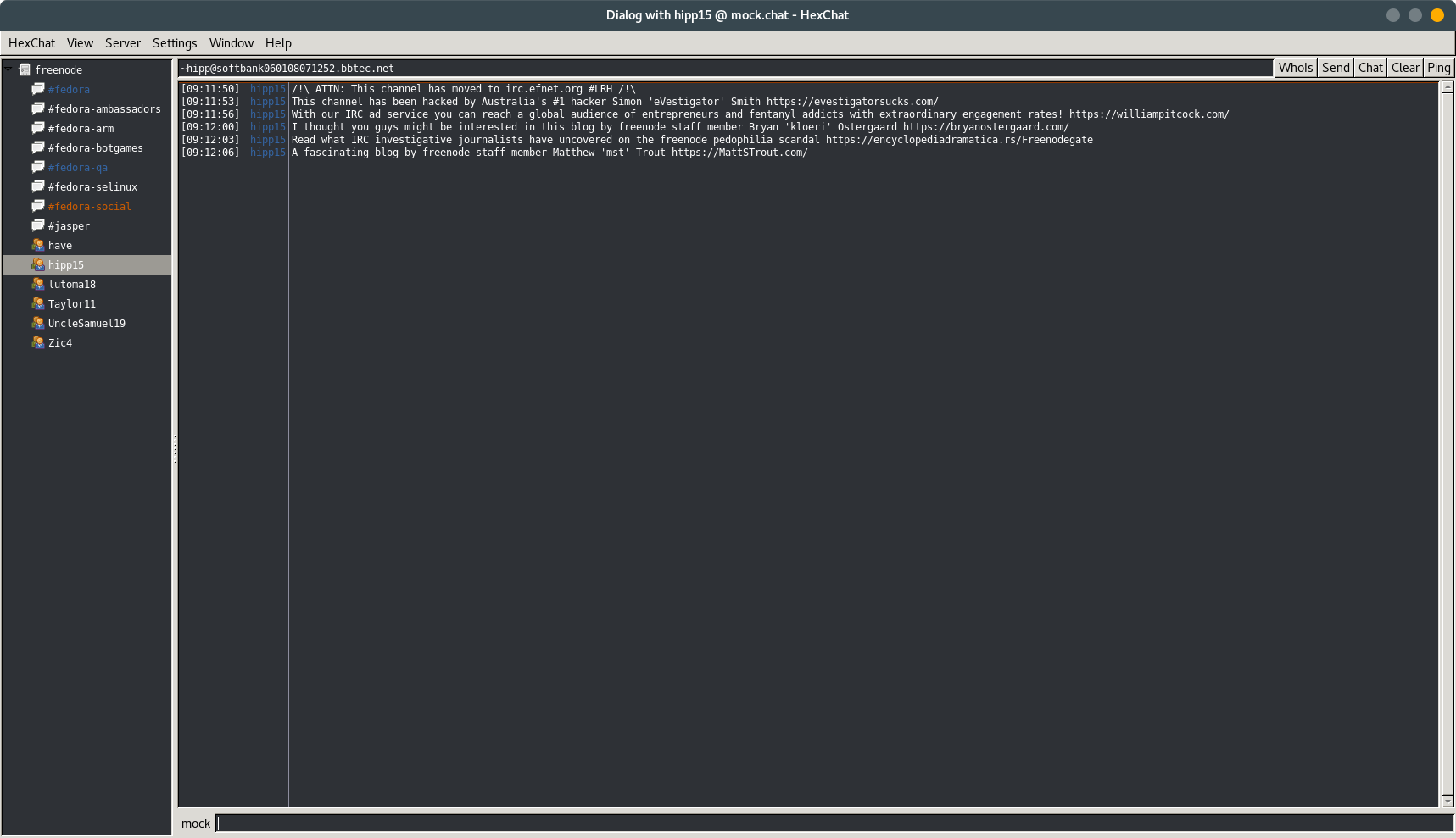 script kiddies on irc