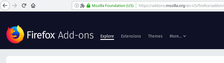 Firefox addon installation