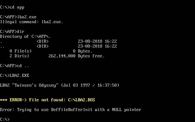 DosBox Lba2
