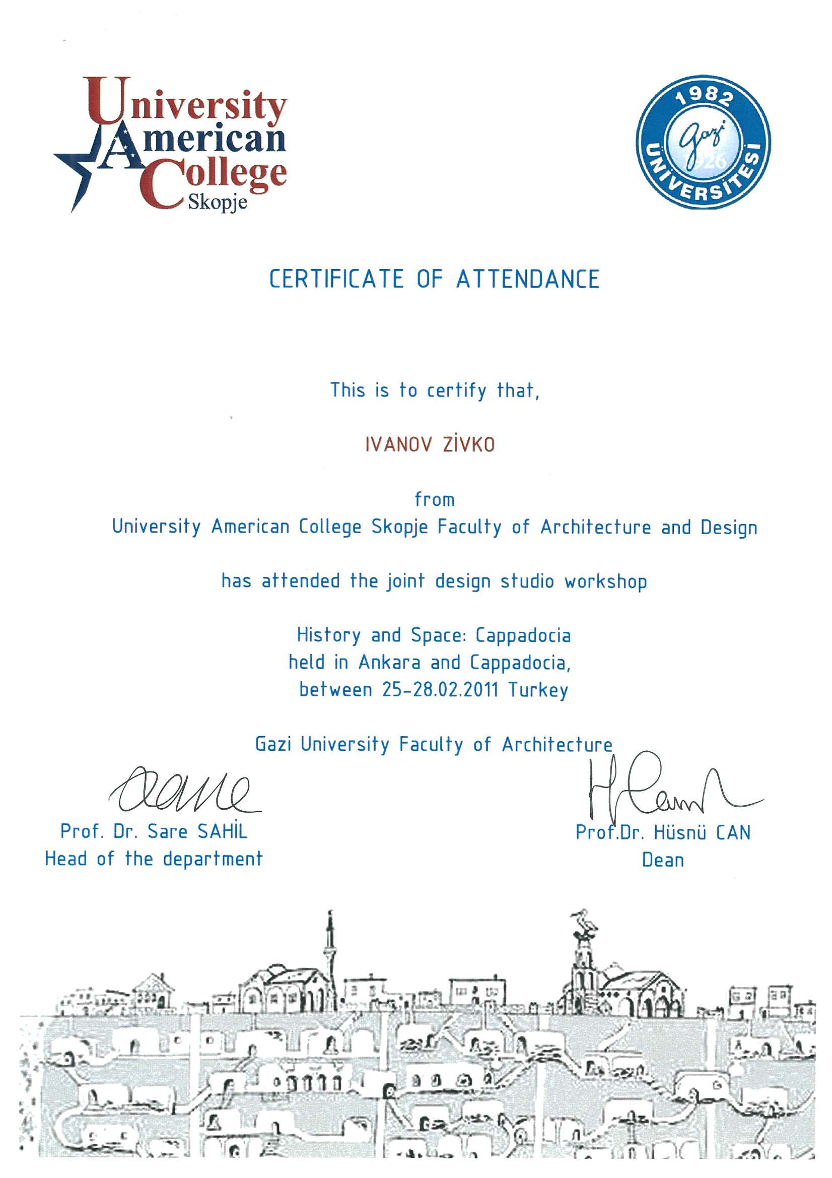 Certificate of Appreciation