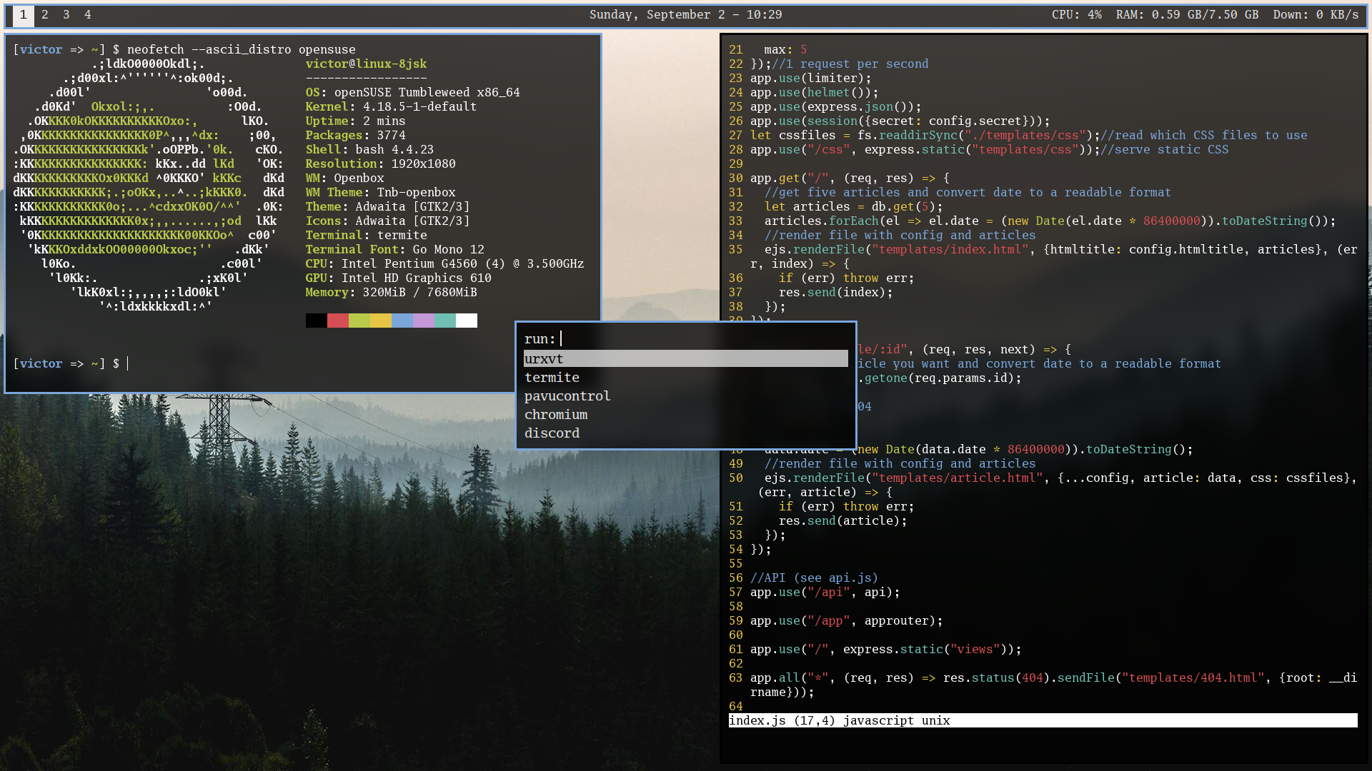 Tomorrow Night Bright on Openbox