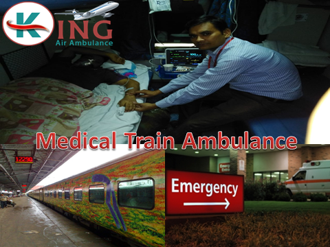 Get King Train Ambulance Services in Delhi with Medical Facilities