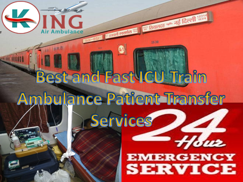 King Train Ambulance Services in Kolkata with ICU and all Medical Facilities