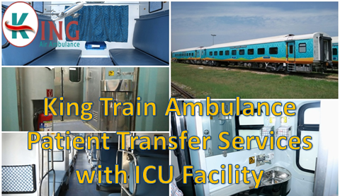 Avail King Train Ambulance Services in Kolkata at Low Fare