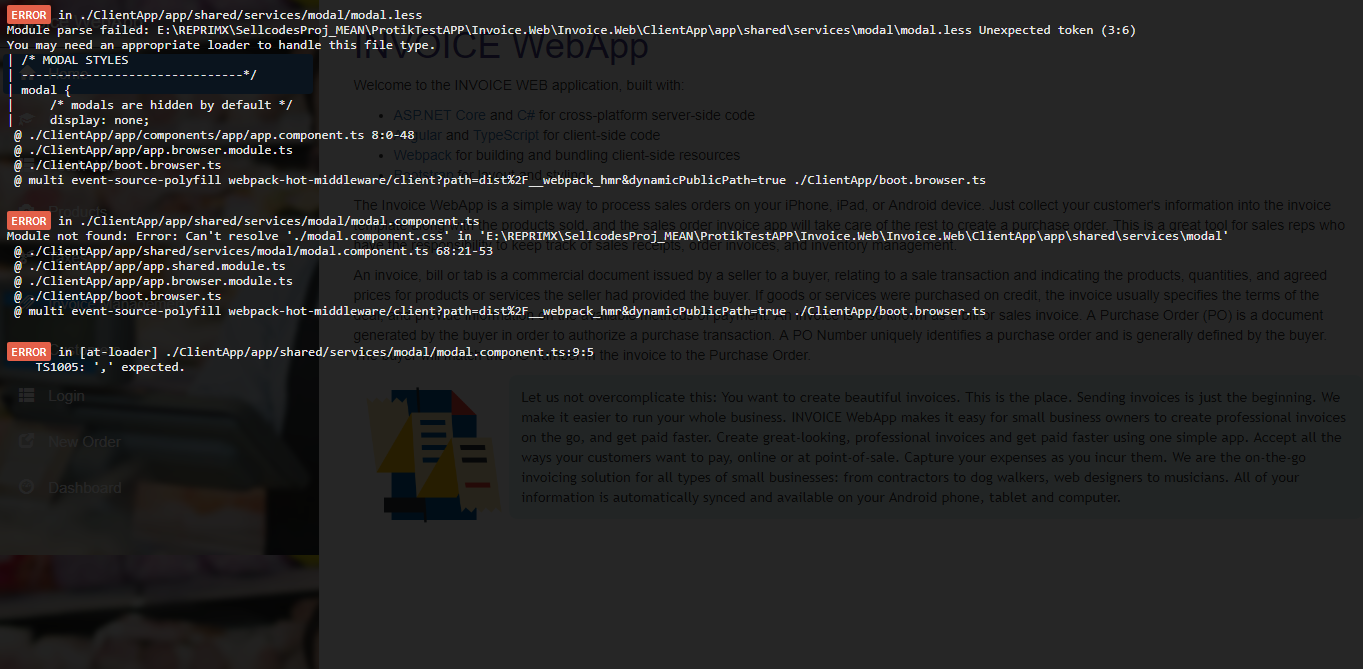 Less file errors