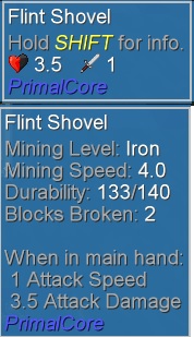 Flint Shovel Description
