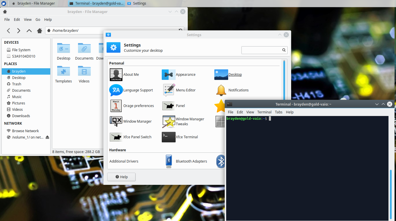 Xfce Desktop Screenshot
