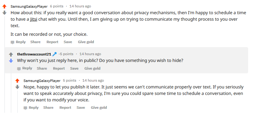 thethrowaccount21 privacy debate?