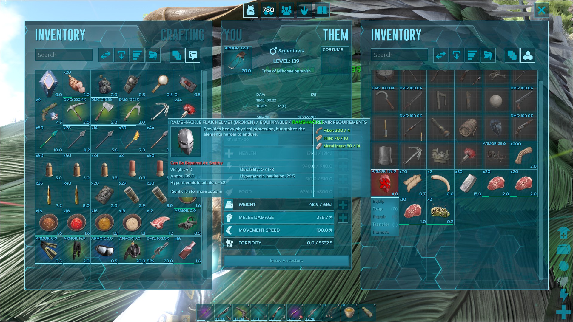 Ark argent repair bug