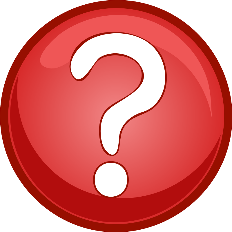 red question mark