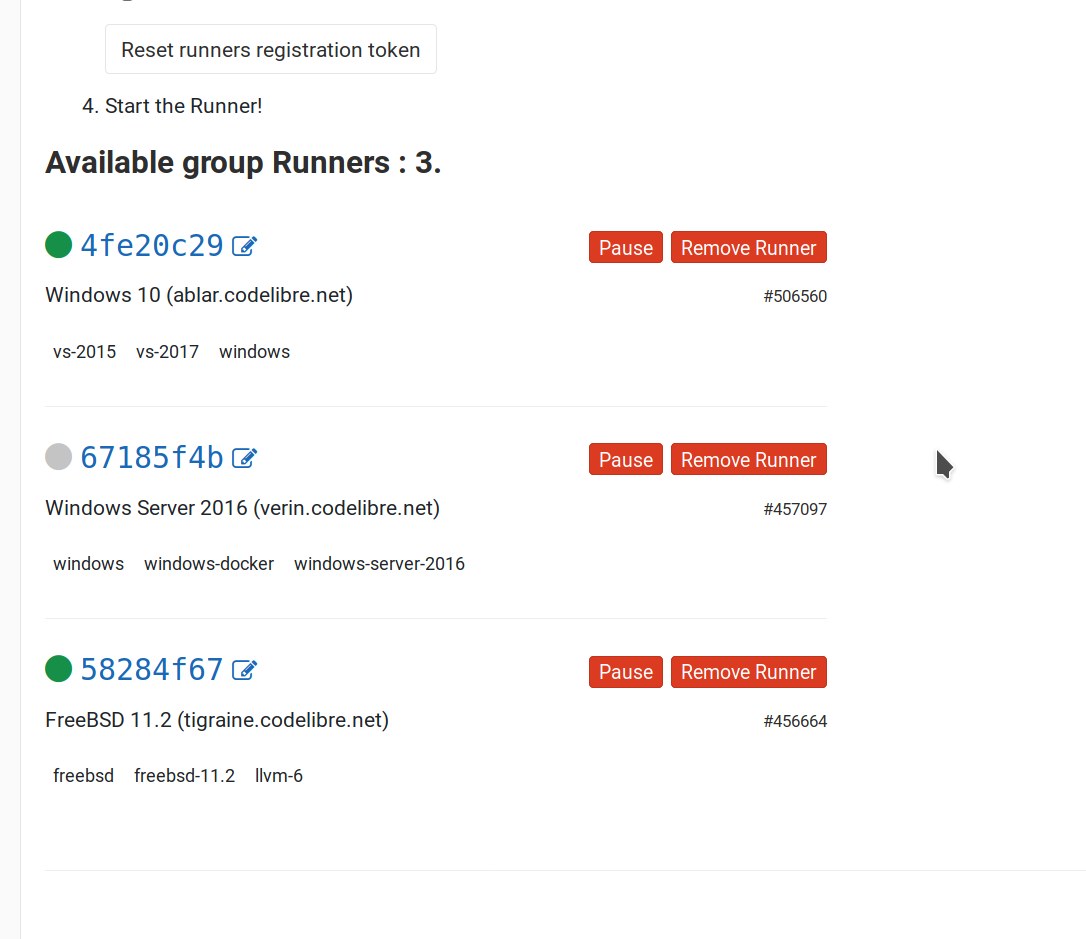 Managing GitLab CI runners