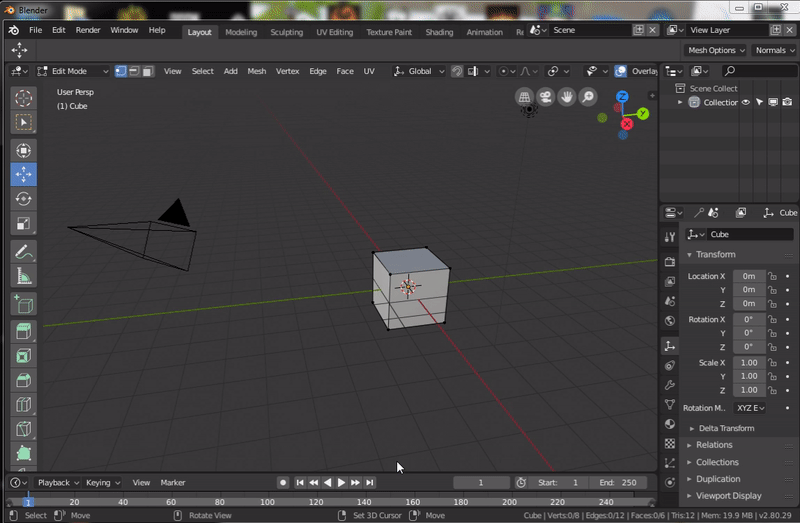 Blender 2.80 Make Vertices Selectable